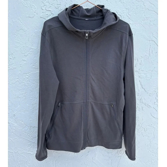 Lululemon Mens Athletic Hoodie Track Jacket Gray Size Medium - Picture 1 of 8
